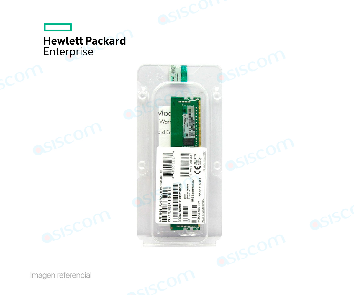 MEMORIA HPE DDR4 16GB/2666 ( 815098-B21 ) RDIMM 1.2V